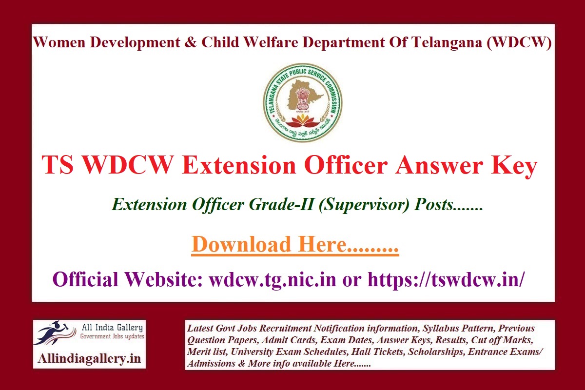 TS WDCW Extension Officer Answer Key