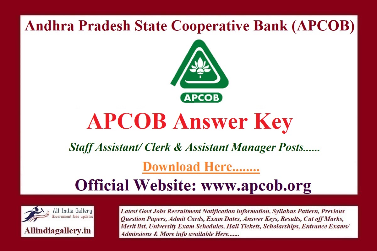 APCOB Answer Key