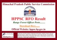 HPPSC Range Forest Officer Result