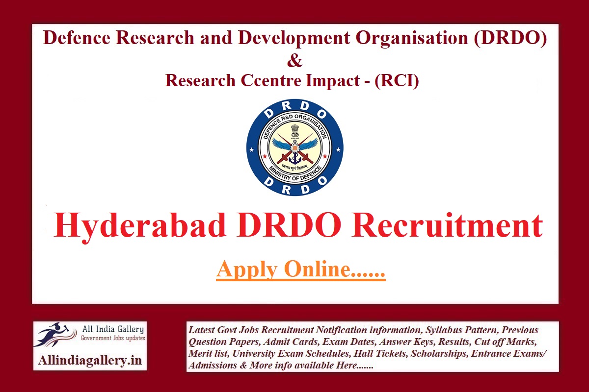 Hyderabad DRDO Recruitment