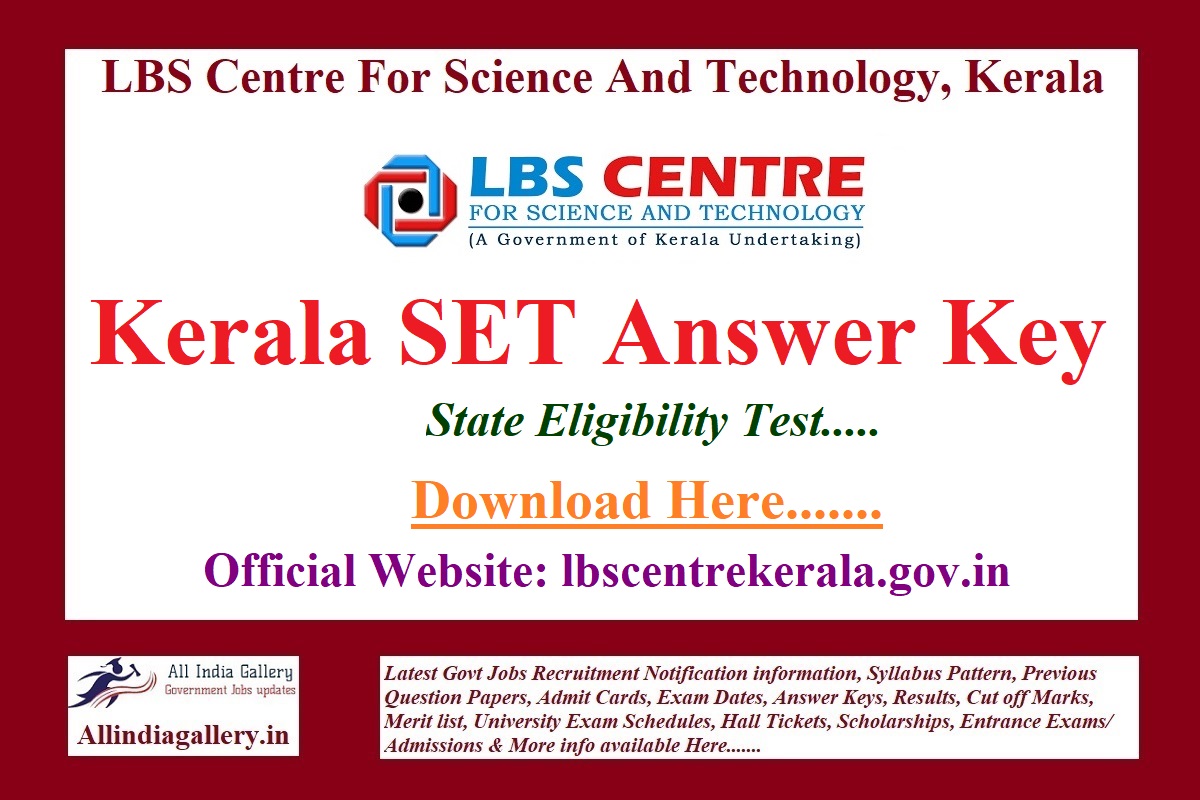 Kerala SET Answer Key
