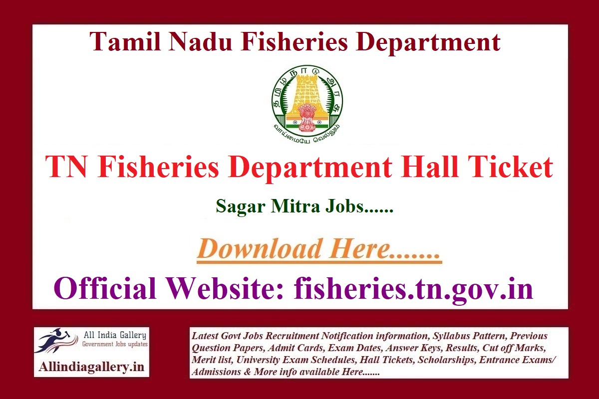 TN Fisheries Department Hall Ticket