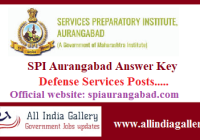 SPI Aurangabad Answer Key