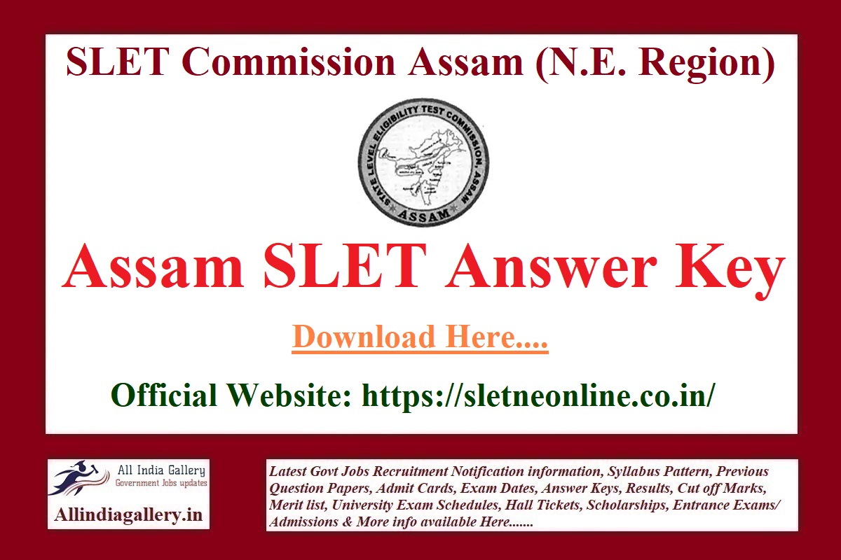 Assam SLET Answer Key