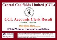 CCL Accounts Clerk Result