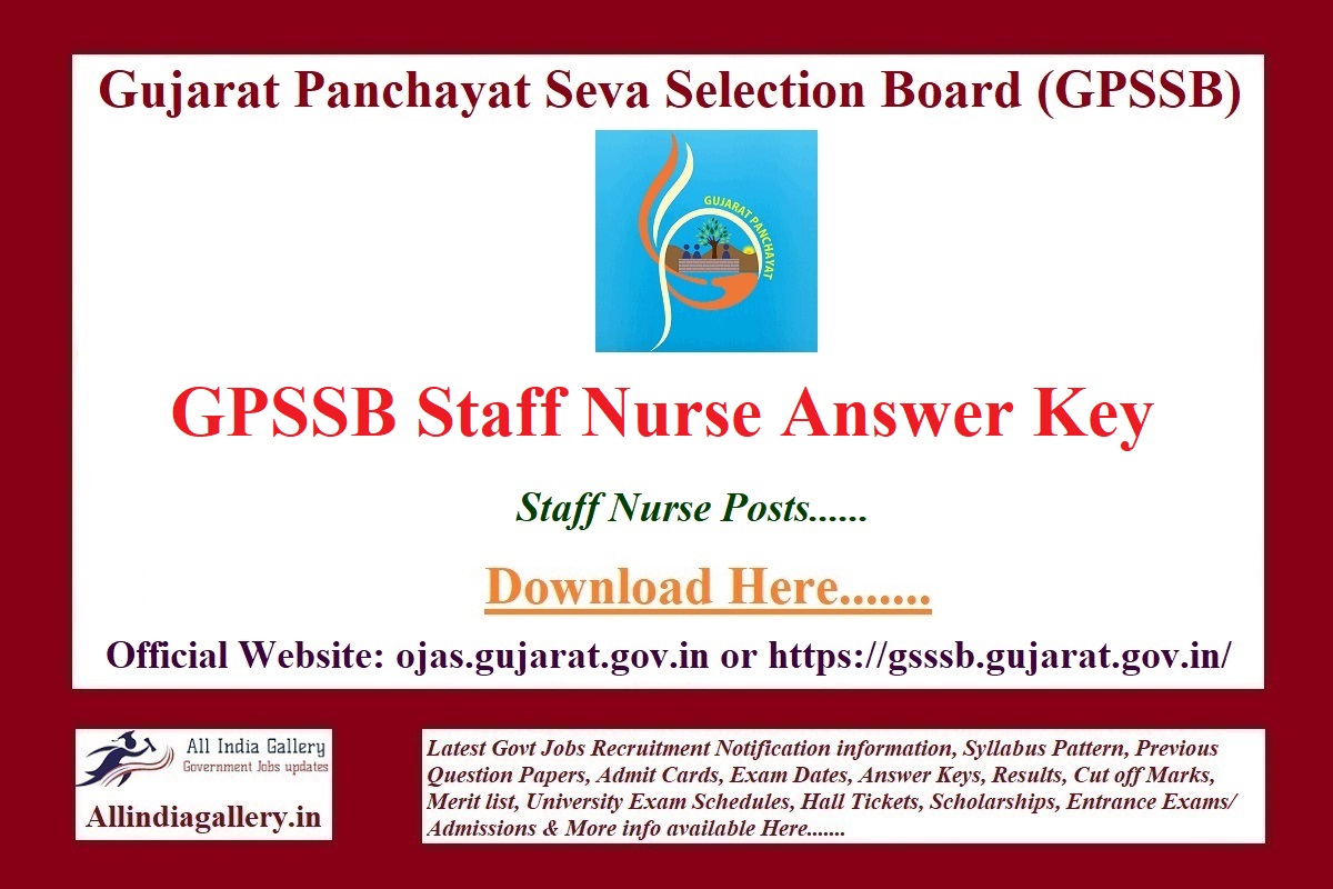GPSSB Staff Nurse Answer Key