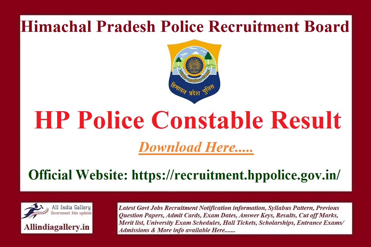 HP Police Constable Result