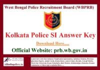 Kolkata Police SI Answer Key