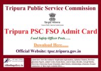 TPSC FSO Admit Card
