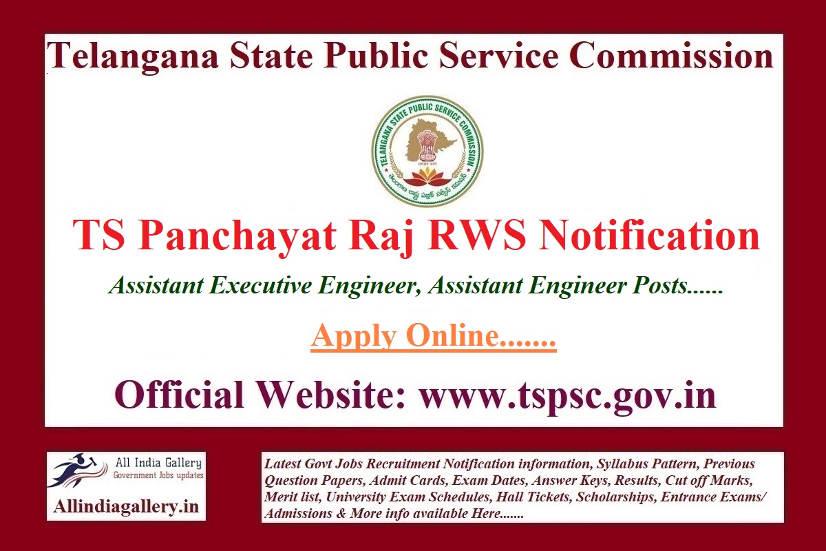 TS Panchayat Raj RWS Notification