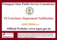 TS Veterinary Department Notification