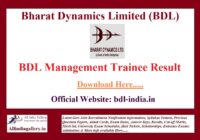 BDL Management Trainee Result