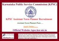 KPSC Assistant Town Planner Recruitment