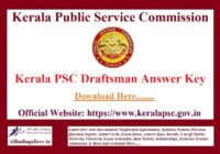 Kerala PSC Draftsman Answer Key