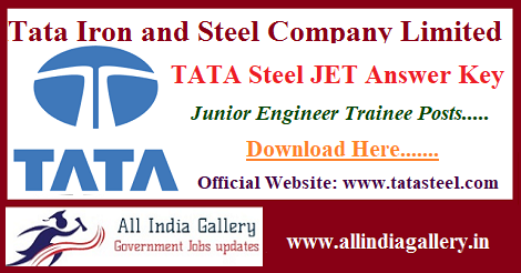 TATA Steel JET Answer Key