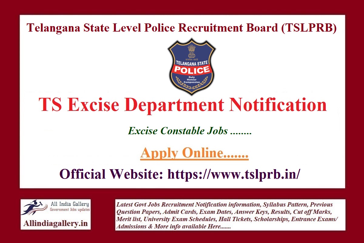 TS Excise Constable Notification