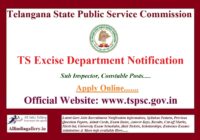 TS Excise Department Notification