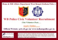 WB Police Civic Volunteer Recruitment