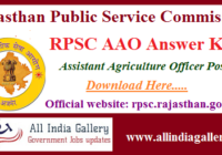 RPSC AAO Answer Key