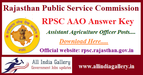 RPSC AAO Answer Key