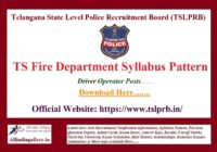 TS Fire Department Syllabus
