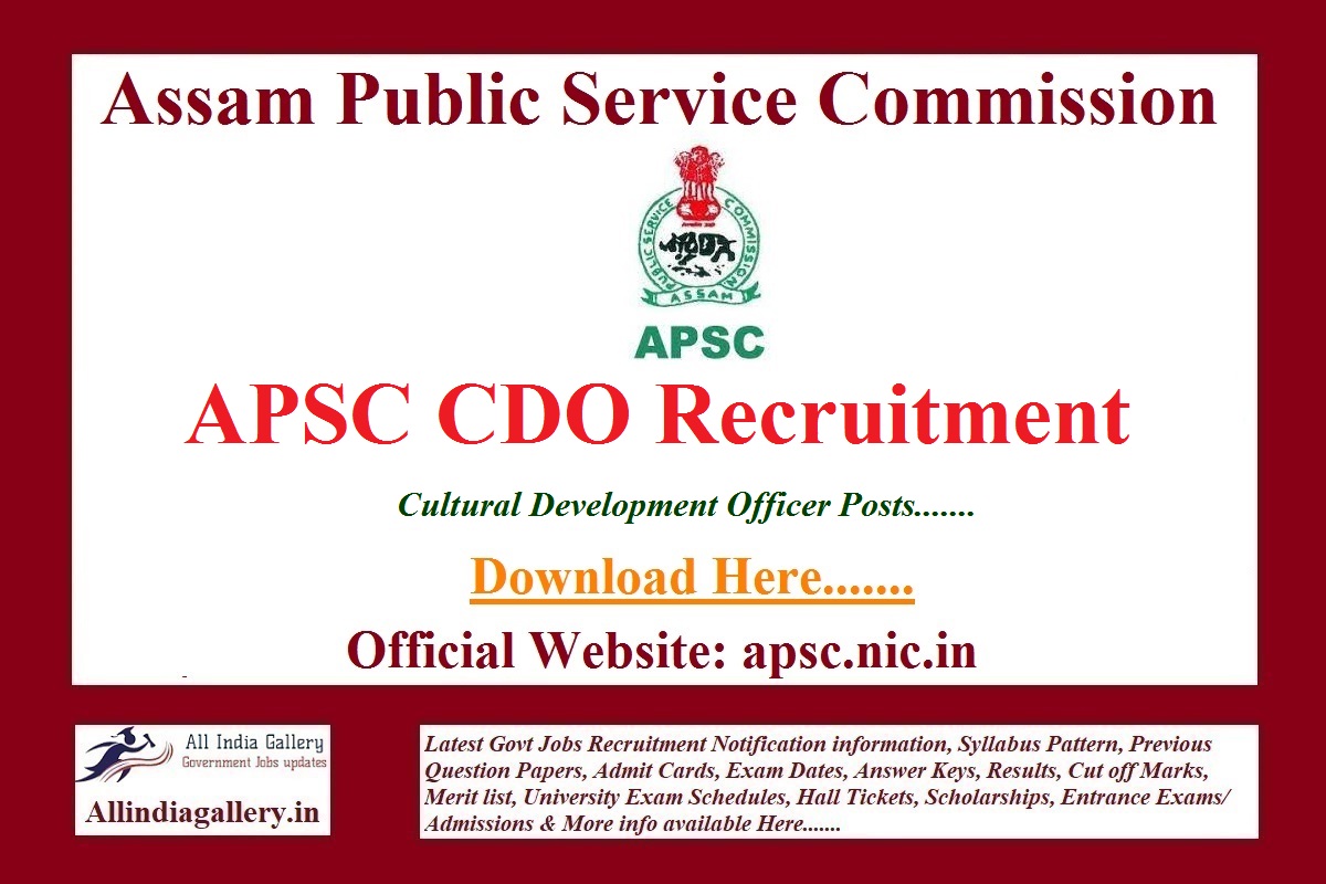 APSC CDO Recruitment