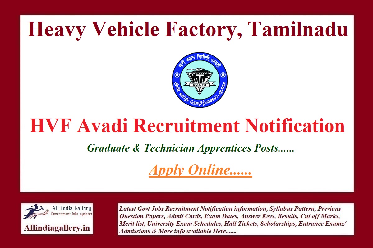 HVF Avadi Apprentices Recruitment