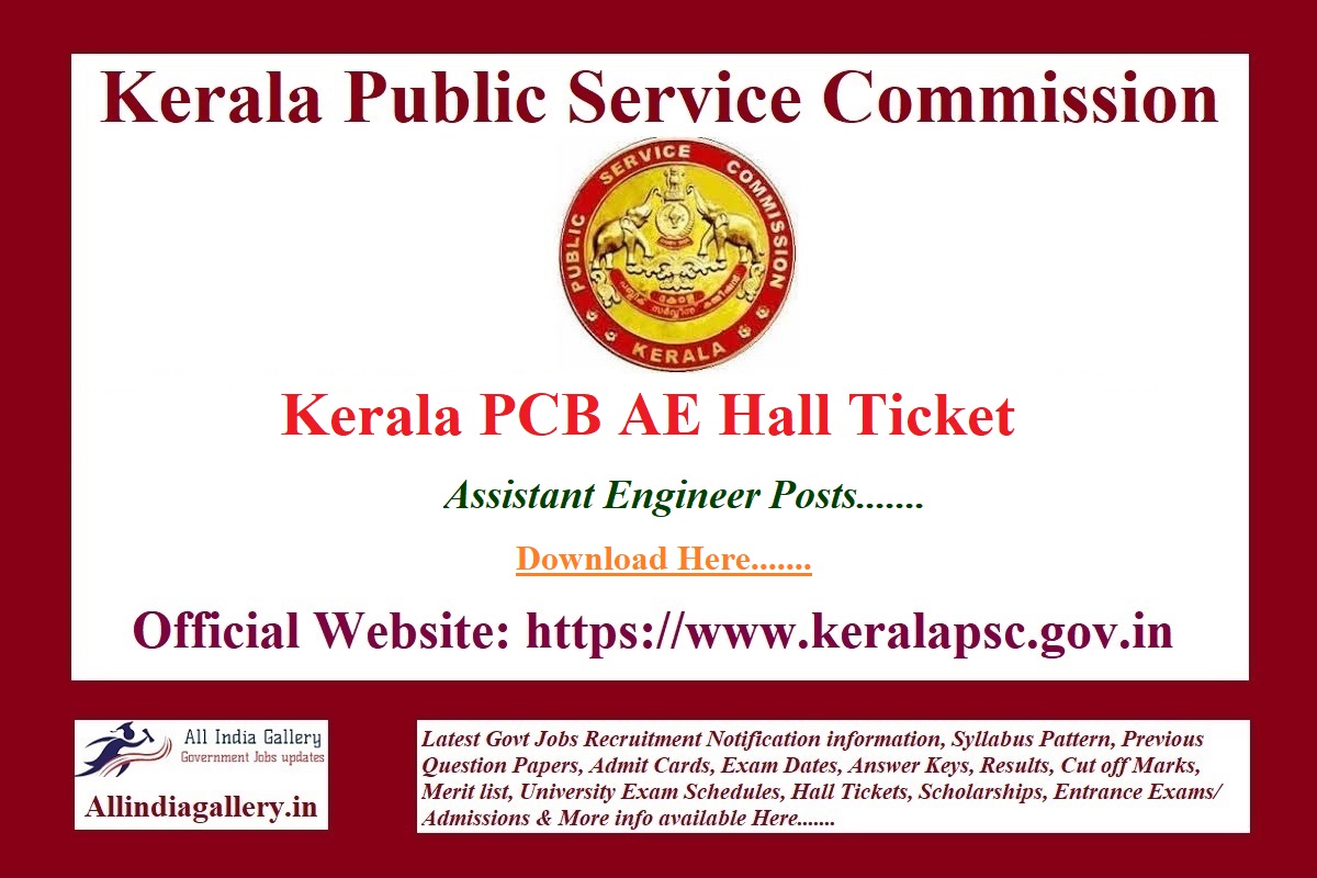 Kerala PCB AE Hall Ticket