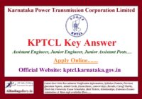 KPTCL Key Answer