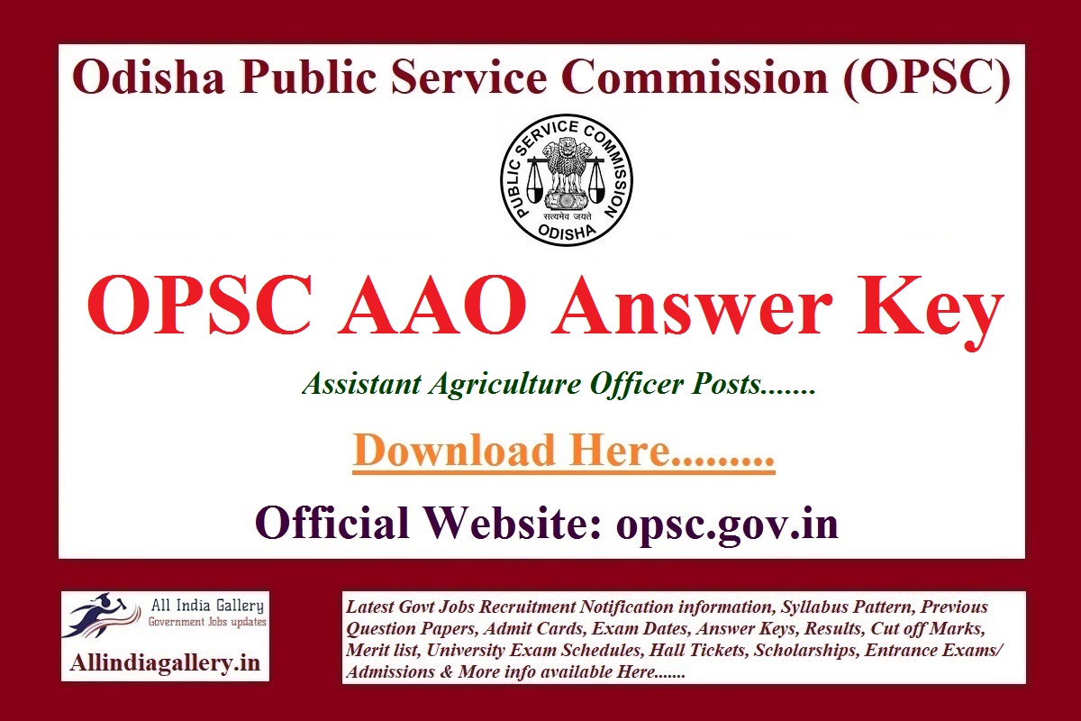 OPSC AAO Answer Key