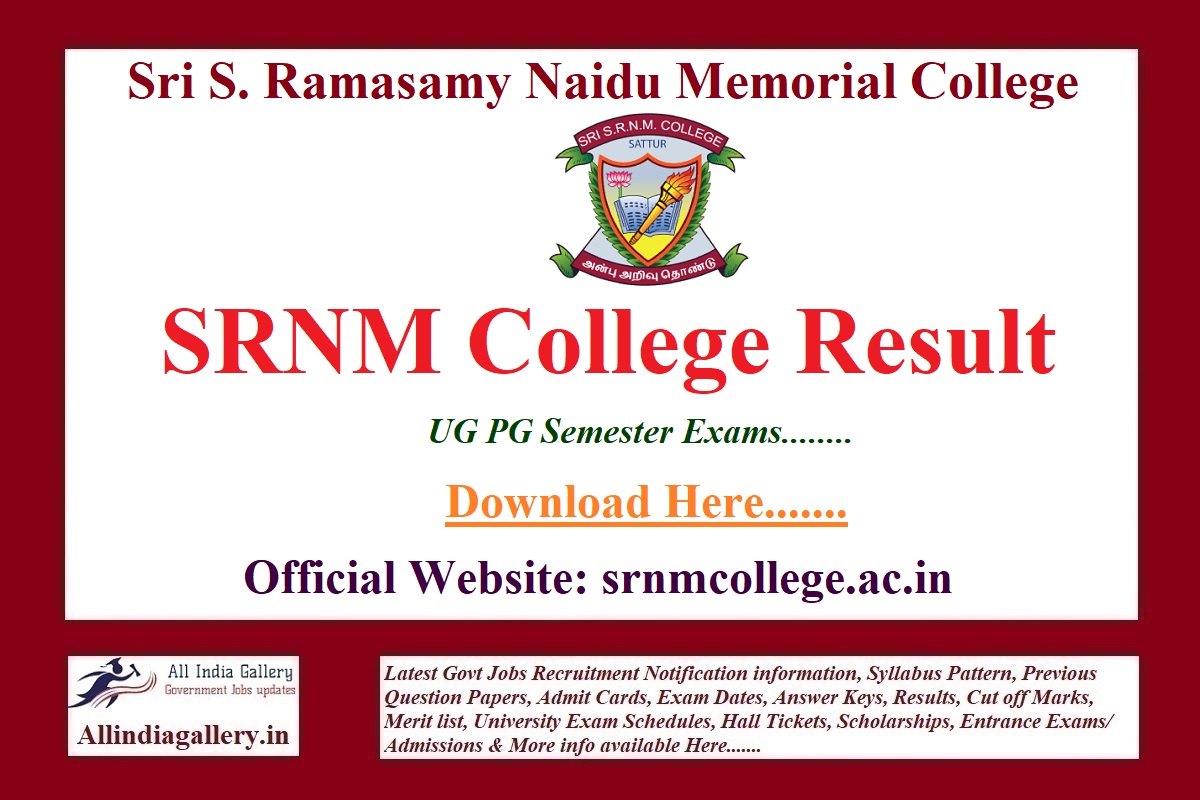 SRNM College Result