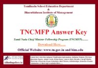 TN CM Fellowship Answer Key