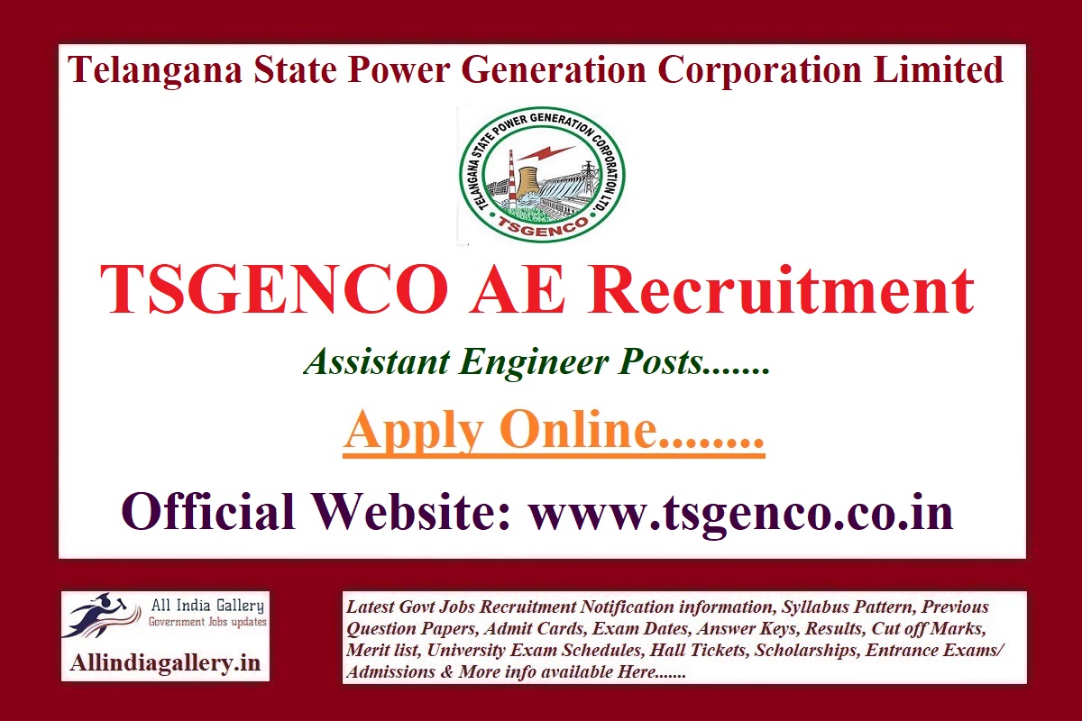 TSGENCO AE Recruitment Notification