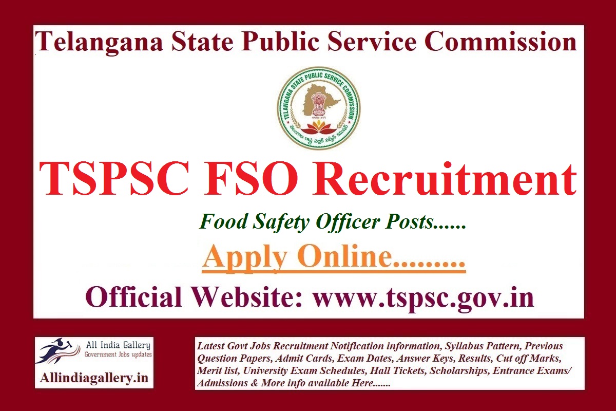 TSPSC FSO Recruitment