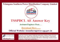 TSSPDCL AE Answer Key Paper
