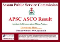 APSC ASCO Result