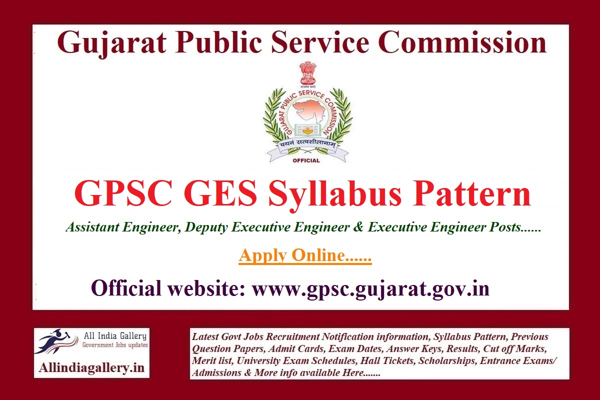 GPSC Executive Engineer Syllabus