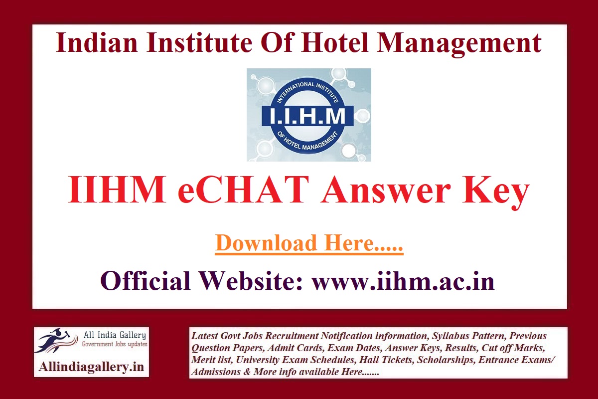 IIHM eCHAT Answer Key