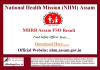 MHRB Assam FSO Result