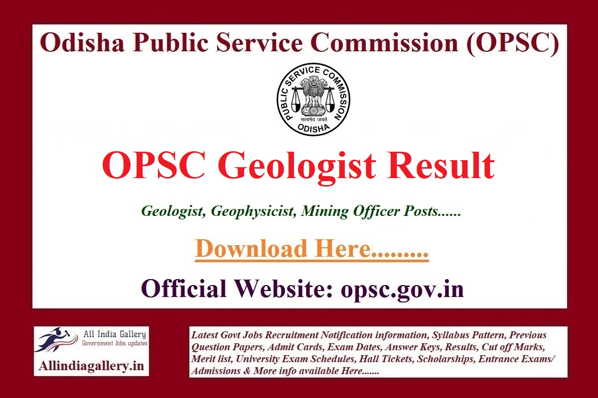 OPSC Geologist Result