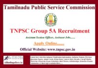 TNPSC Group 5A Recruitment