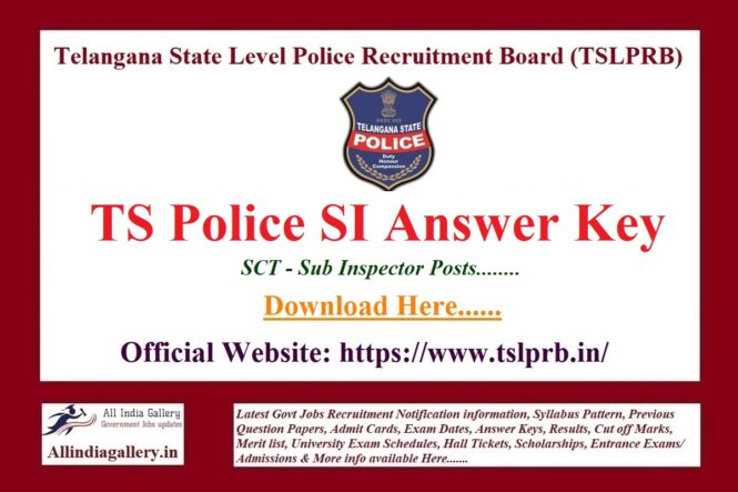 TS Police SI Answer Key