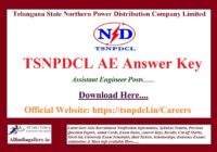 TSNPDCL AE Answer Key