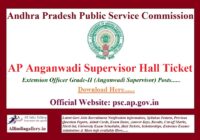 AP Anganwadi Supervisor Answer Key