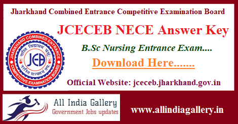 JCECEB NECE BSC Nursing Answer Key