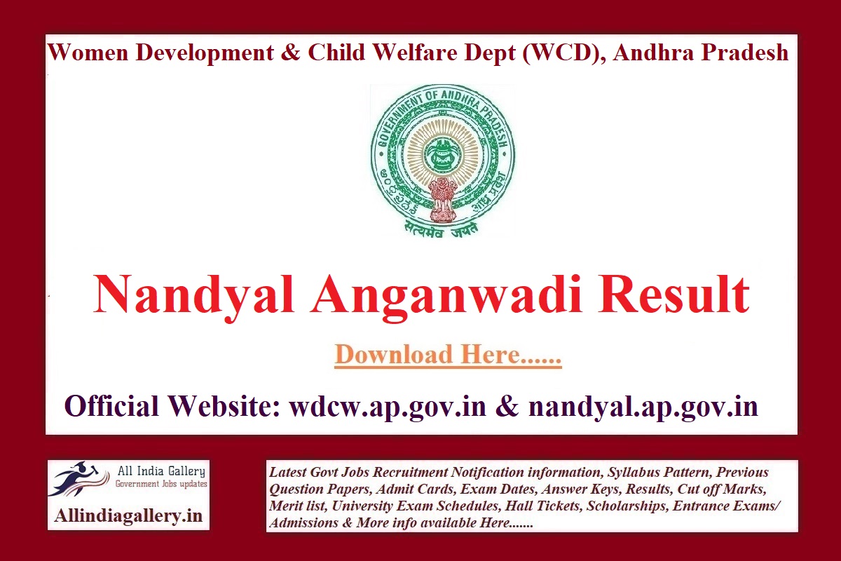 Nandyal Anganwadi Result