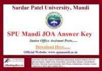 SPU Mandi JOA IT Answer Key