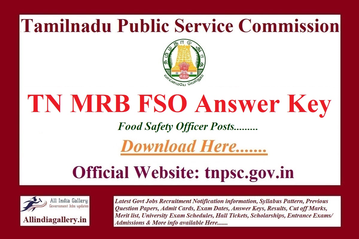 TN MRB FSO Answer Key