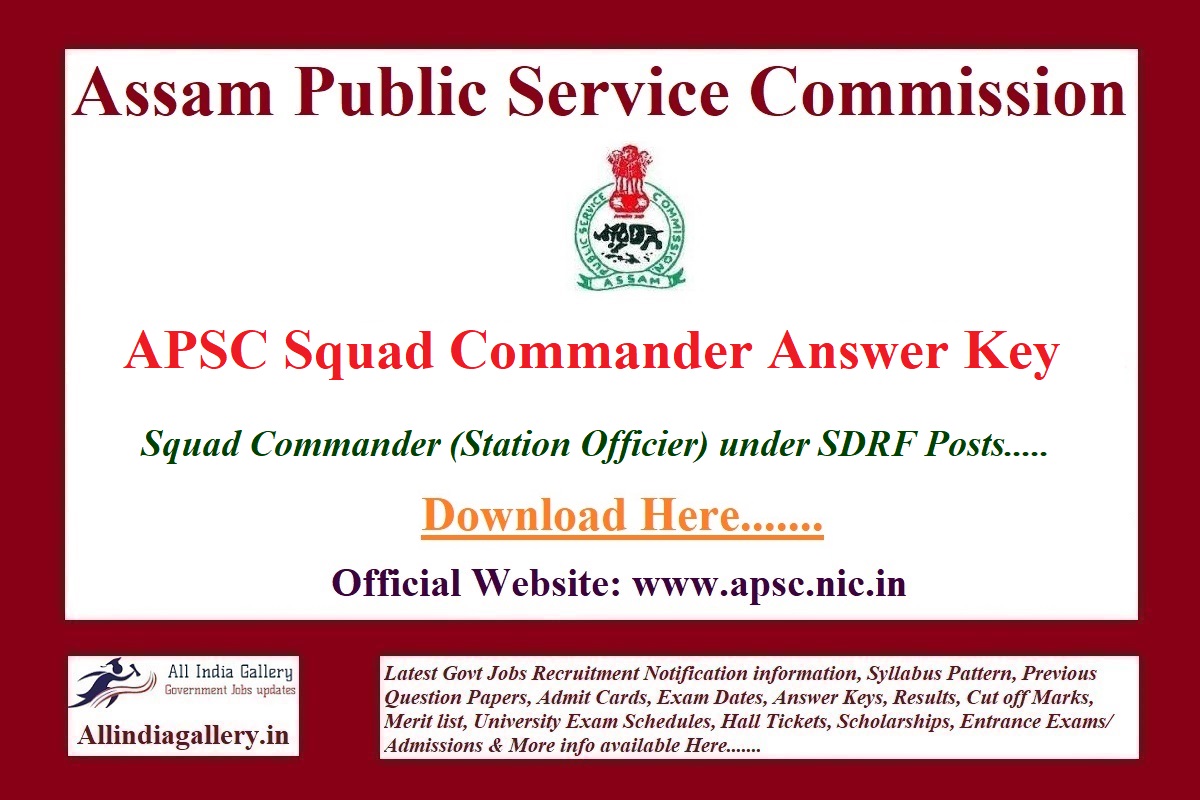 APSC Squad Commander Answer Key