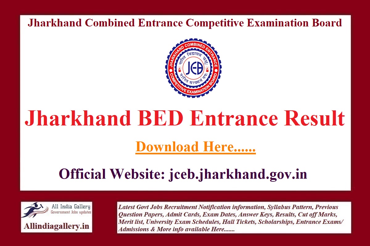 Jharkhand BED Entrance Result